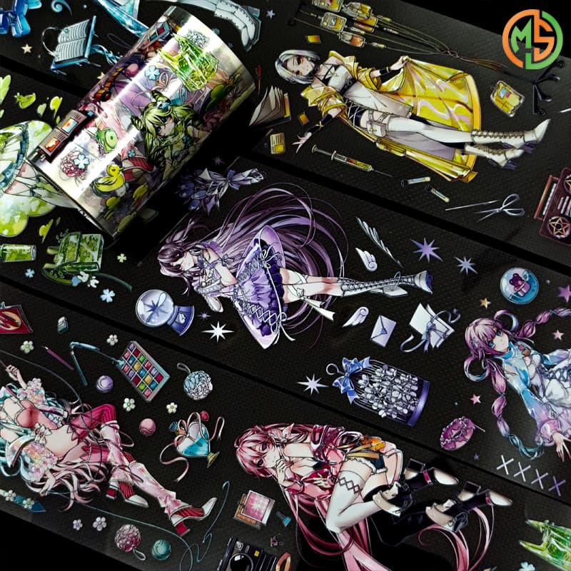 Custom High Quality Decorative Transparent PET Washi Tape