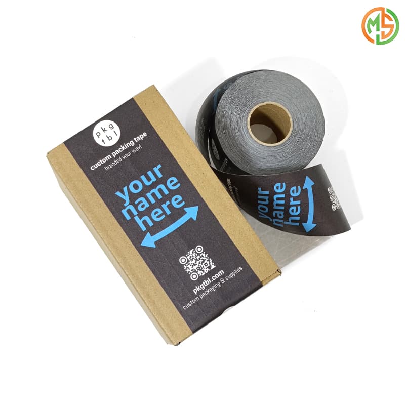 Custom Logo and Size Biodegradable Kraft Paper Packaging  Tape
