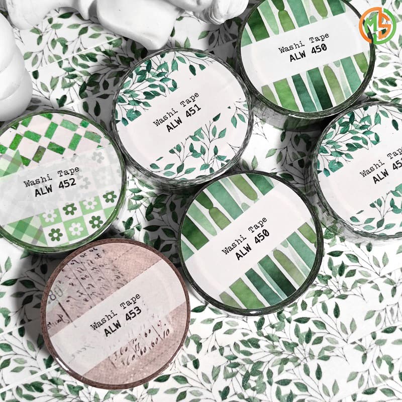 Washi Tape custom Printing Zinnia Floral Washi Paper Masking Tape Japanese