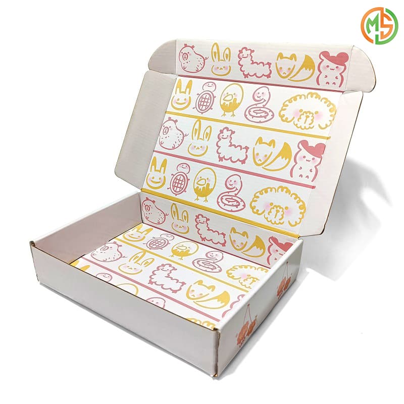 Double-sided printing mailer box