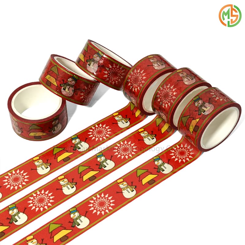 custom snowflake washi tape printing​ 