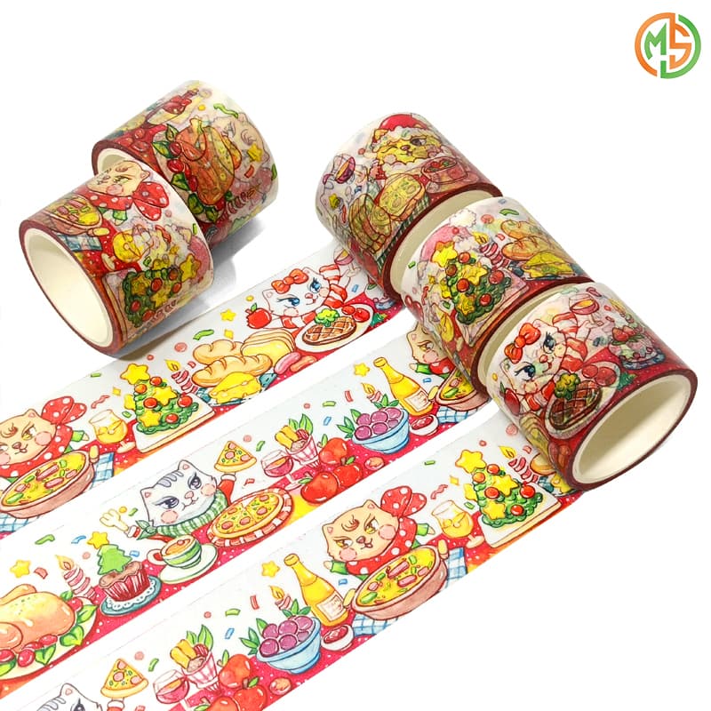 Hight Quality Christmas Decorative Washi Tape Printing