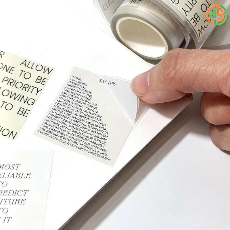 Custom DIY Transparent PET Decorative Craft Tape Text Collection Washi Tape