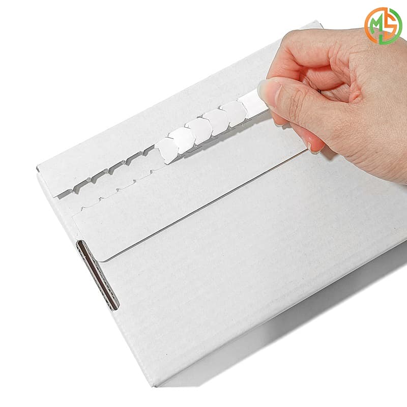 Custom Recyclable Corrugated Cardboard Paper Packaging Tear Strip Printing Eco-Friendly Self-Sealing Mailer Shipping Paper Boxes