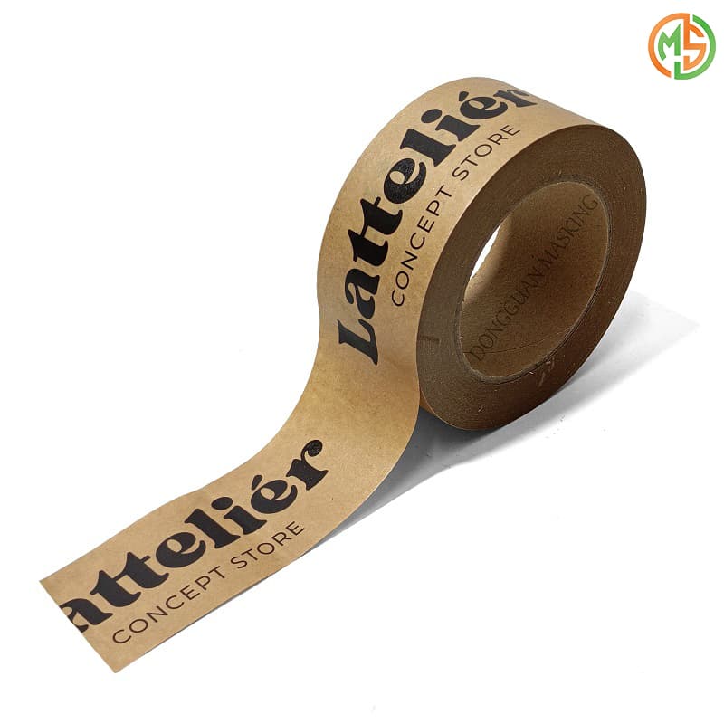 Custom Printing Gummed water proof  Kraft Paper Tape