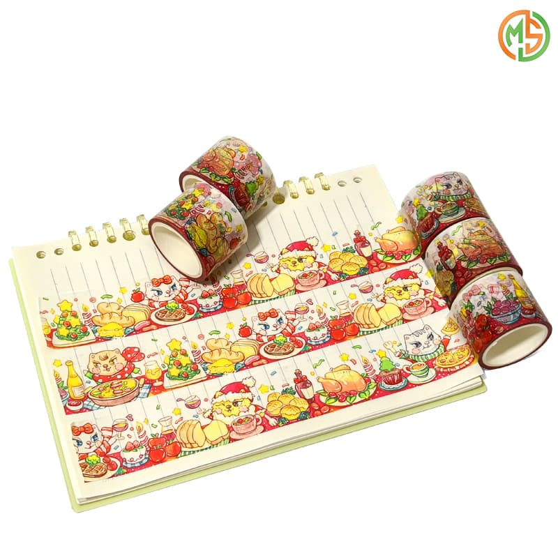 Custom printed Christmas washi tape Custom printed Christmas washi tape