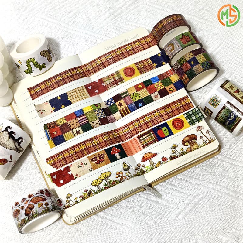 Vintage Animal Washi Tape for Bullet Journal & Planner