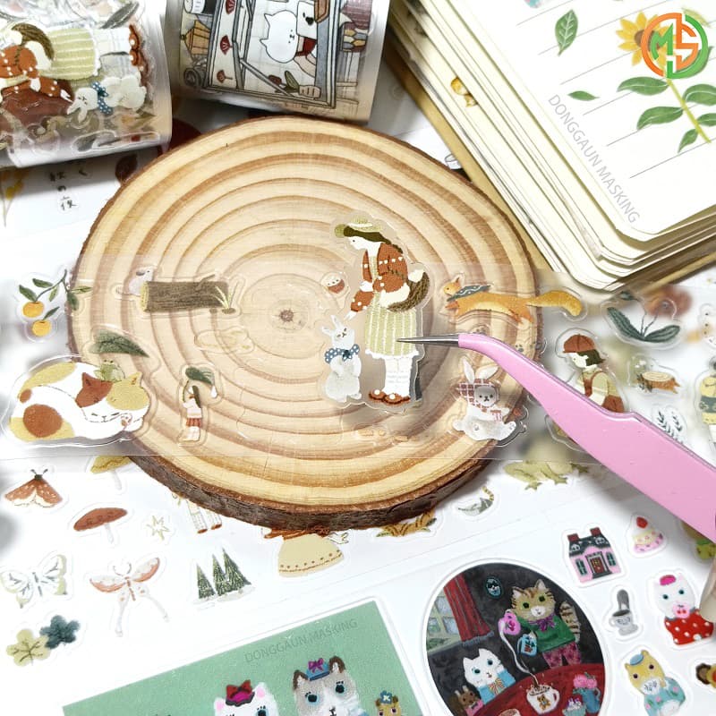 Pre-Cut Transparent Planner Stickers for Handmade Notebook Decoration Pre-Cut Transparent Planner Stickers for Handmade Notebook Decoration